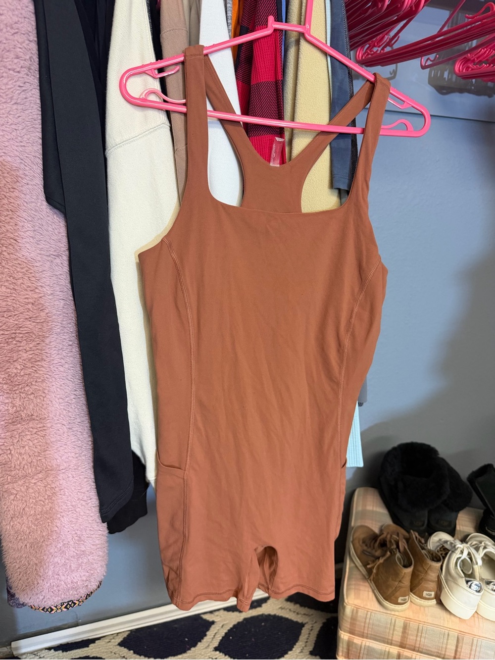 Free People Brown Sleeveless Racerback Romper